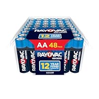 Rayovac High Energy AA Batteries (48 Pack), Alkaline Double AA Battery