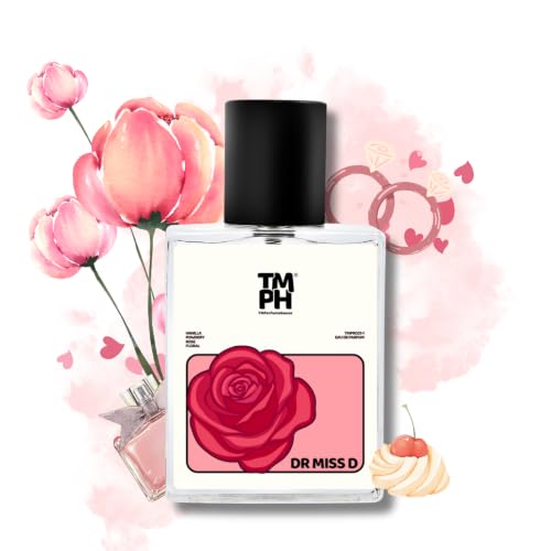 Image of TMPerfumehouse DR MISS D EDP for Women | Floral, Rosy & Long Lasting Perfume Spray | Vanilla, Rose & Floral Fragrance | Luxury Gift for Her | TMPH | 50ml