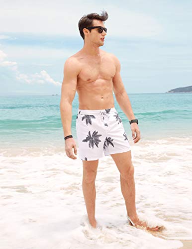 Image of maamgic Mens Slim Fit Swim Shorts Swim Trunks 7 inch Quick Dry Mens Bathing Suits with Mesh Lining
