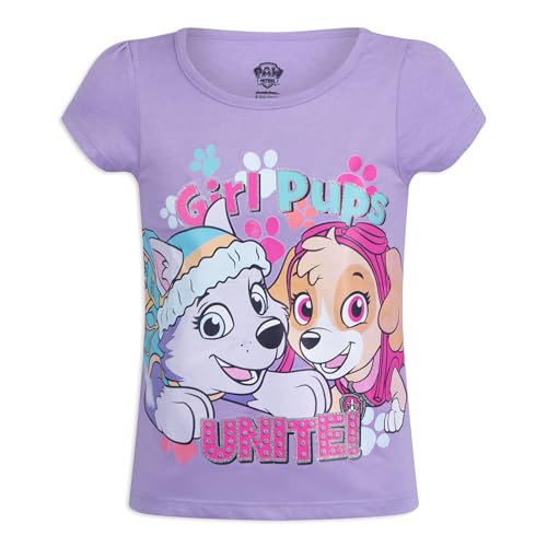 Paw Patrol Nickelodeon Skye and Everest Girls 3 Pack T-Shirts for Toddler Little Kids2