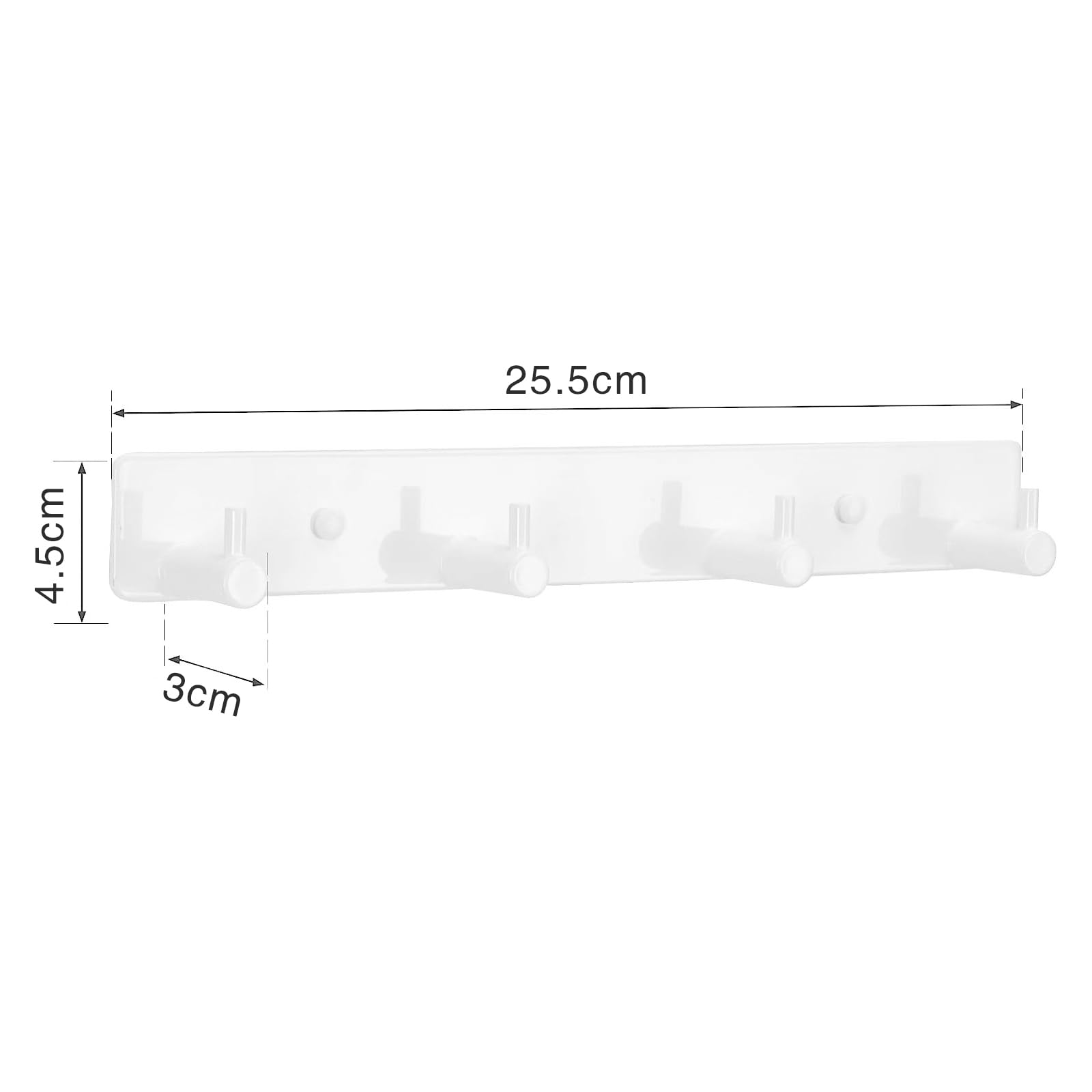 QNIIAED Coat Hooks Wall Mounted,Multipurpose Modern Stainless Steel Screw in Door Hook Metal Heavy Duty Coat Rack Row of Hook Hanger Towel Robe Clothes Hat Hook for Bathroom(White 4 Hooks) - Image 2