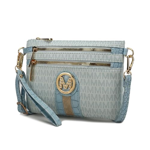 Image of MKF Collection Crossbody Bag for Women, American Flag Shoulder Bag, Vegan Leather Wristlet Bag Handbag Purse by Mia K