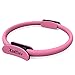 Anilla de pilates-nueva doble asa entrenamiento de resistencia Pilates anillo，diámetro 38 cm por la formación dirigida del tronco, de brazos y de piernas (Pink 38)