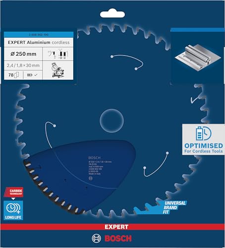 Lame scie circulaire aluminium Bosch EXPERT longévité maximale
