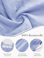 Blaues Freizeitkleid Damen elegant Langarm midilang A Linie Kleid Blue S – Ansicht 5