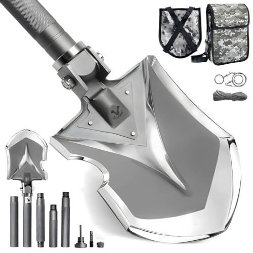 Zune-Lotoo-Camping-Shovel-Multitool-Ultimate-15-in-1-Survival-Shovel-Military-Grade-High-Carbon-Steel-Tactical-Shovel-Folding-Tool-for-Outdoor-Hiking-Backpacking-Emergency-Gear-with-Carrying-Pouch