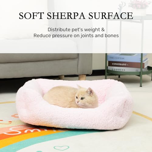 Hollypet Rectangle Pet Bed Sherpa Fleece Dog Bed thumb #2