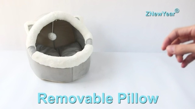 Warme Katzenhöhle Bett Für Indoor-Katzen, Waschba Produktbild-Vorschau 9