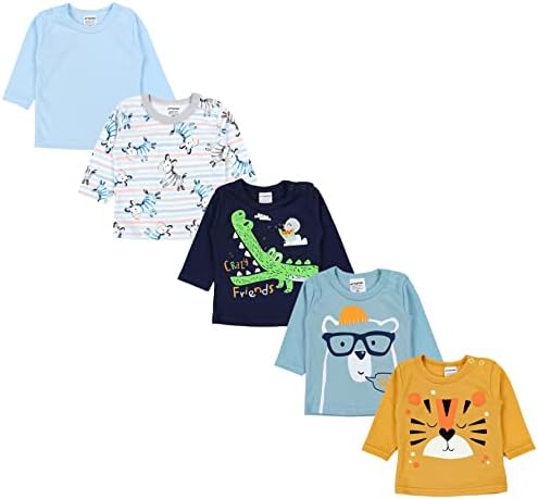 TupTam Camiseta de Manga Larga para bebé niño Set de 5