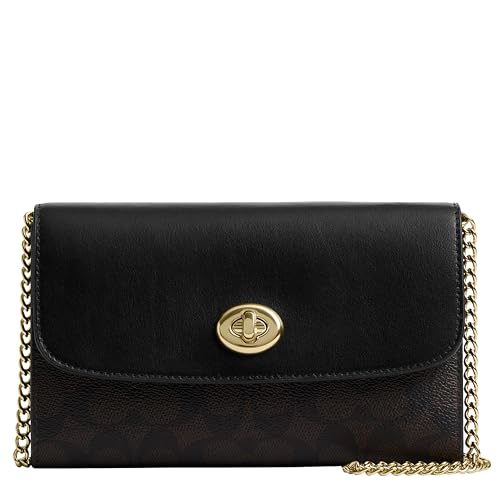 Coach Chain Crossbody, Walnut/Black