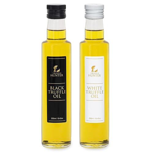 TruffleHunter Premium Schwarzes und Weißes Trüffelöl im Set 250 ml x 2