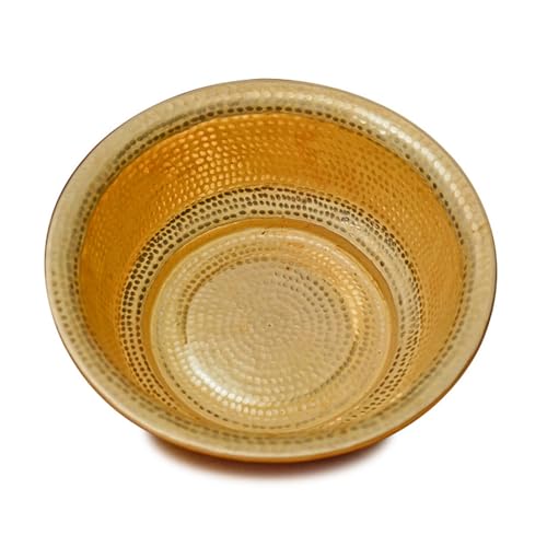 Bassin en cuivre pur pour célébration de mariage et rituel spa à la maison