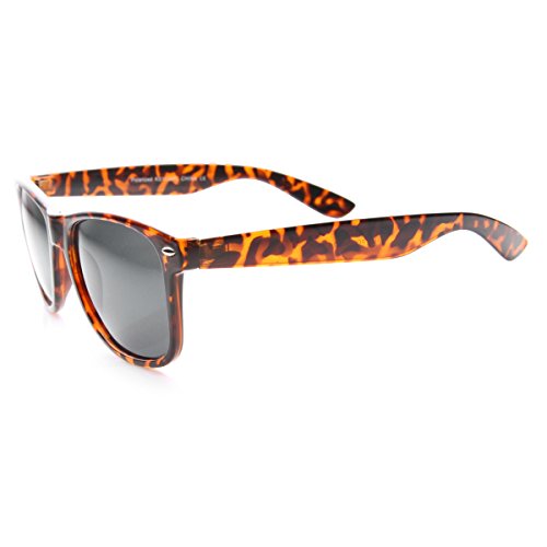 zeroUV Retro Wide Arm Neutral Colored Lens Horn Rimmed Sunglasses 55mm3