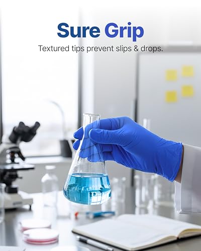Schneider Nitrile Exam Gloves, Dark Blue, Disposable Gloves, Latex-Free, Powder-Free, Food Safe for Cleaning, Cooking, Household Use,100 Count,Small