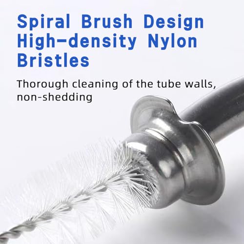 tracheostomy cleaning brushes 10pcs bendable trach tube brush nylon bristle pipe tube cleaning brush for tracheostomy supplies 05in