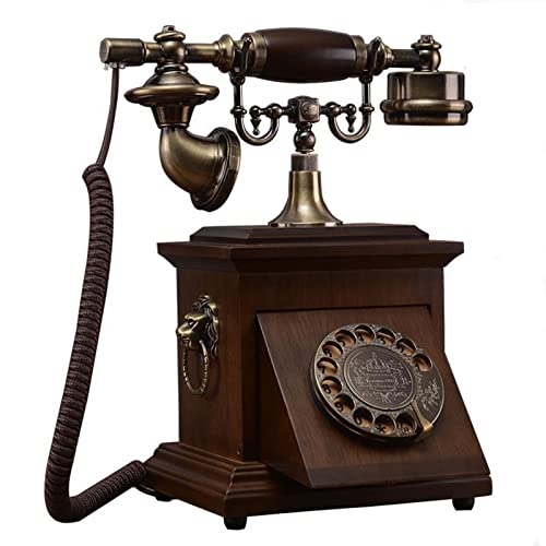 Téléphone filaire rétro de prestige HJMMWT avec réponse à une touche