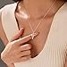 925 Sterling Silver Cross with Crown Necklace for Women Cubic Zirconia Pendant Necklaces Adjustable Choker Necklace Easter Christian Baptism Religious Christian Faith Jewelry Graduation Gifts (Silver)