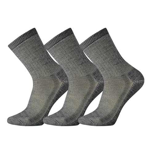 Smartwool Men's Hike Classic Edition Full Cushion Crew Socks 3-Pack, Medium Gray, Large