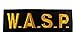 Ecusson - W.A.S.P logo - jaune - 11.7x4.0cm - patches brode appliques embroidery thermocollant