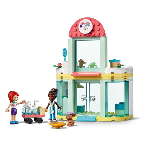 Image of LEGO Friends Animal Clinic in Heartlake City 41695, Toy Blocks, Present, Animals, Doll, Girls, Ages 4 and Up