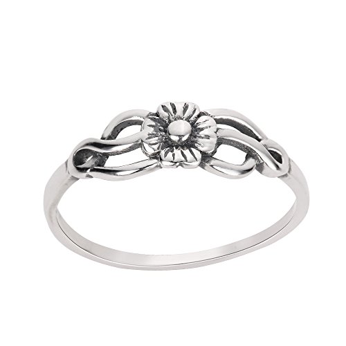 Closeoutwarehouse 925 Sterling Silver Eden Flower Filigree Ring Size 8 #TOP1