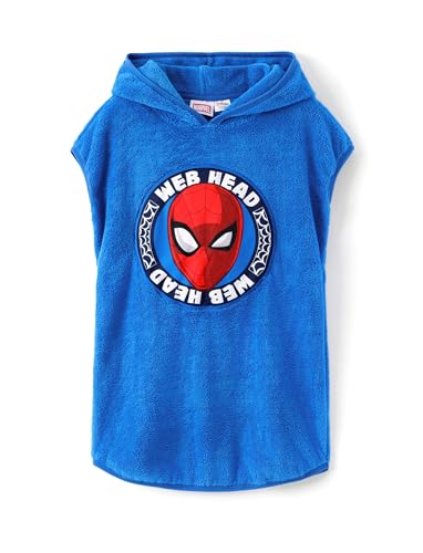 Image of Disney Marvel Princess Frozen Stitch Elsa Girls Hooded Swim Cover Up for Swimsuit Bathing Suit Swimwear Pocket 4-7 Years