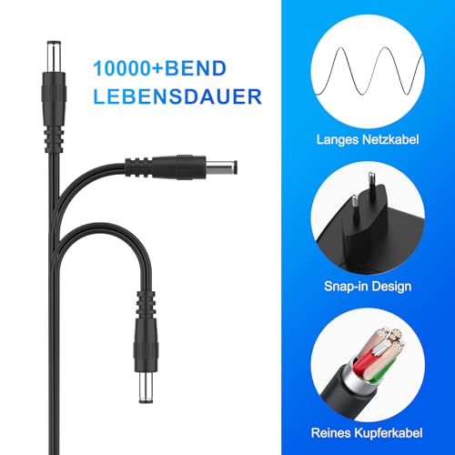 shefor 12V 1A Ladegerät Kompatibel mit Elektroautos für Kinder,12V 1000mA Ladegerät für elektrische Fahrt auf Toys Kinder Quad Elektrisches Traktor Fahrspielzeug Motorrad SUV ATV Rasenmähers Auto