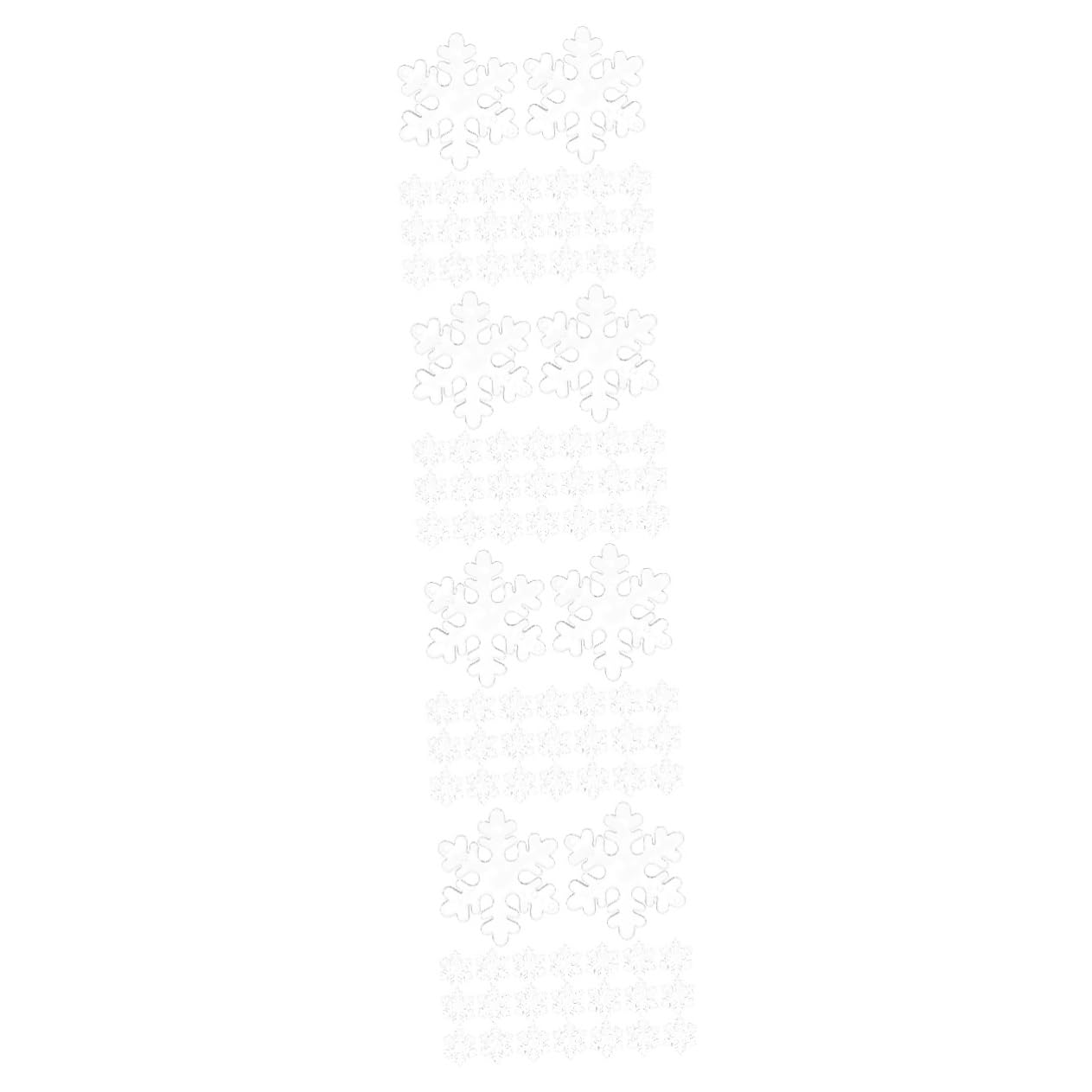 TOPBATHY 400 Pièces Flocon De Neige Transparent Pendentif Sapin De Noel Décor d'arbre De Noël Décoration De Flocon De Neige Suspendue De Noël Pendentif De e De Acrylique