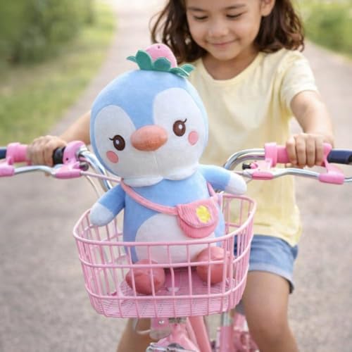 Image of Blush Blue Penguin Soft Toy - 45 cm Premium Plush Stuffed Animal | Cute Cuddly Teddy for Kids & Gifting (Blush Blue Penguin)