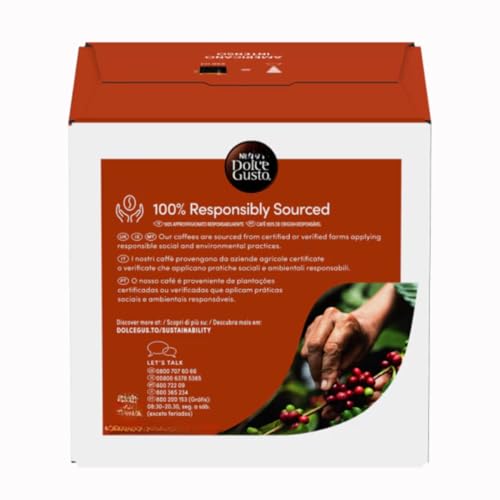Image of Dolce Gusto Americano Intenso Coffee Pods, 16 Capsules Intensity 8, 160g (Imported)