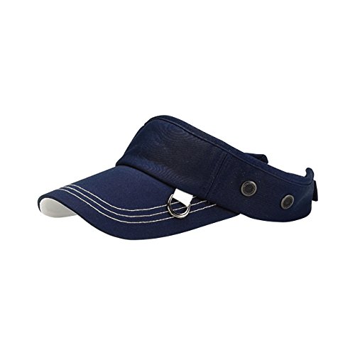 Mg Unisex Pro Style Cotton Twill Visor-4057-Navy #TOP12