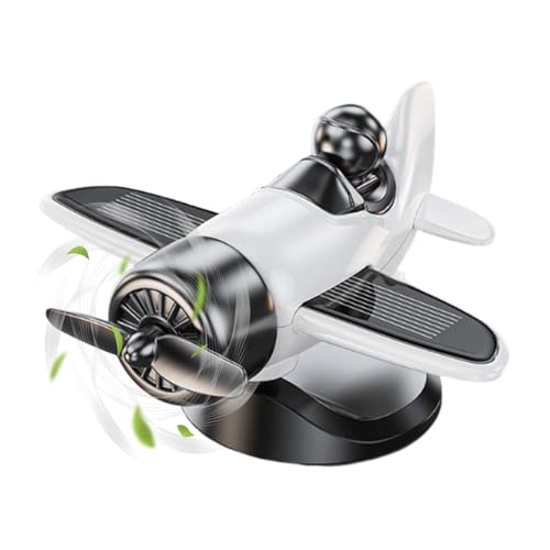 de Coche, Figura de avión alimentada por energía Solar, decoración de Tablero Giratorio, decoración Interior automotriz para vehículos, Regalo de cumpleaños para Hombres y Mujeres, Viajes y