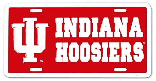 (6x12) Indiana Hoosier NCAA Tin License Plate