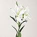 Factory Direct Craft Realistic White Artificial Tiger Lily for Indoor or Outdoor Easter and Spring Displays