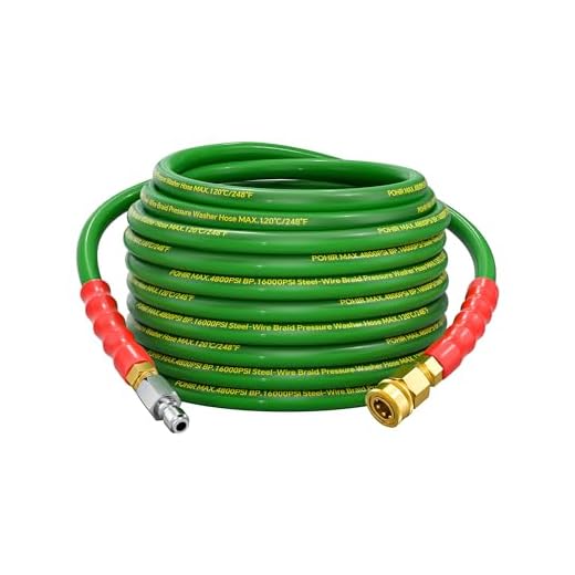25ft Heavy-Duty Non-Marking Pressure Washer Hose
