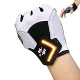 MAQLKC Self-Balancing Electric Unicycles Glove LED Turn Signal Automatic Turning Induction Self-Balancing Scooter Glove for Inmotion V8F/V10F/V11 Accessories Black,White