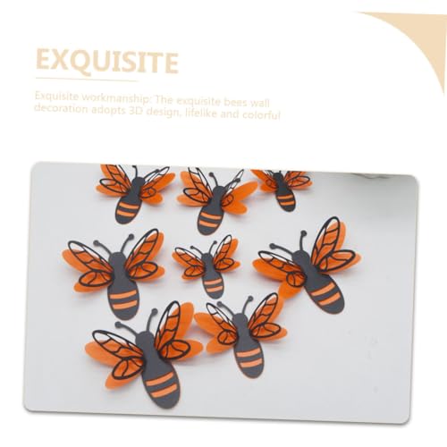 Beaupretty Vinilos 3D Removibles Abejas Set de 12 miniatura 3