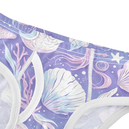 KLL Shells Ocean Waves Beach Starfish Toddler Boys Comfort Underwear Briefs Cute Children Panties4