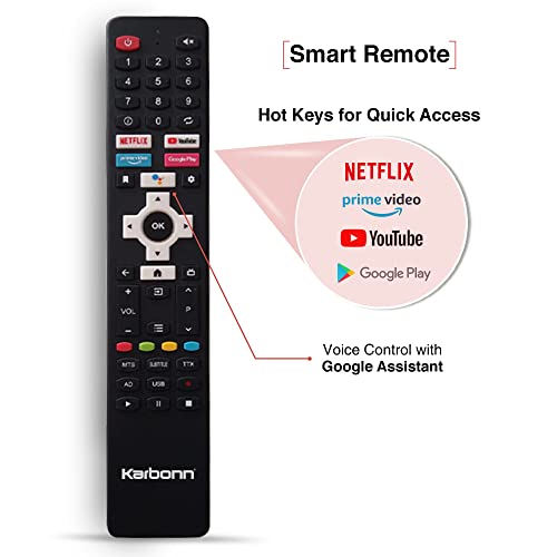 Image of Karbonn 80 cm (32 inches) Millennium Series HD Ready Smart Android LED TV KJK32ASHD (Black)