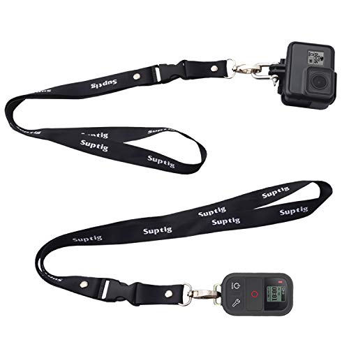 Suptig Neck Lanyard, Compatible for con cámaras de acción GoPro Hero 10 Hero 9 Hero 8 Hero 7 Hero 6 Hero 5 Hero 4 Hero Session AKASO And GoPro WiFi