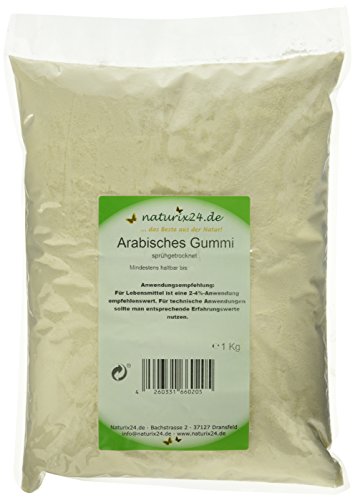 Preisvergleich Produktbild Naturix24 Gummi arabicum, gemahlen - Beutel, 1er Pack (1 x 1 kg)