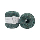 Yarn for Crocheting,2PCS Yarn for Knitting Rose Gold Glitter Lurex Yarn Shine Yarn for Crochet Knitt