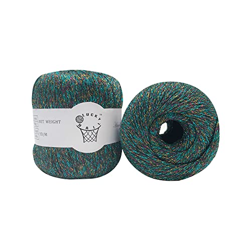 Yarn For Crocheting,2Pcs Yarn For Knitting Rose Gold Glitter Lurex Yarn Shine Yarn For Crochet Knitting Sweater,Scarf,Diy Toys,Bags Decor #TOP16