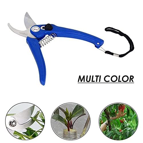 Image of Dinojames Tool Easily Punches Gardening Tool Set Stainless Steel Garden Pruner /Scissors, Pruning Seeds, Flower Cutter and Grass Cutter, 18cm (Multicolour)