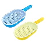 Graters for Kitchen - Plastic Shredder Kitchen with Container - Hand Graters, Peelers & Slicers - Food Graters for Boiled Potatoes, Carrots, Beets, Prepping Fruit Purees, 2 Pcs