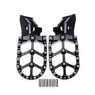 Works exceptional Products: Introducing our motorcycle foot pegs with an build that enhances your riding for longer rides. For Sur-Ron For Surron For Ultrabee For Ultra Bee. Foot Rests are made of 6061 Aluminum Alloy integrated CNC process, perfect A...