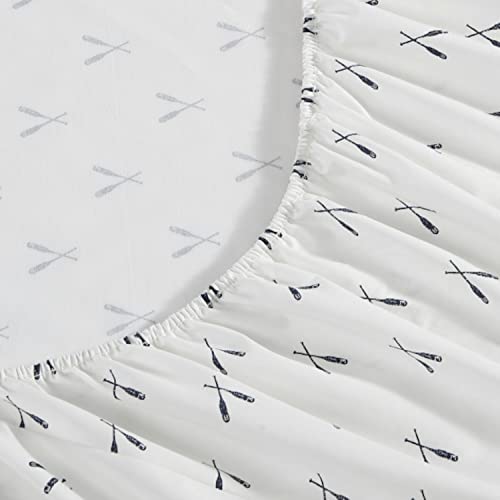 Draps pour lit double en percale de coton bleu Eddie Bauer déco - 8