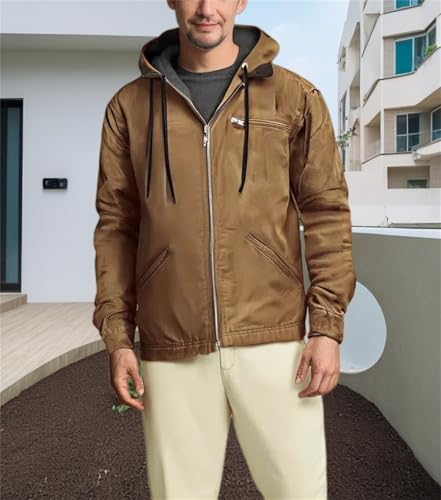 Thickened Fleece Button Jacket for Men, Warm Winter Jackets for Men, Men's Polar Fleece Warm Lined Jacket with Pockets2
