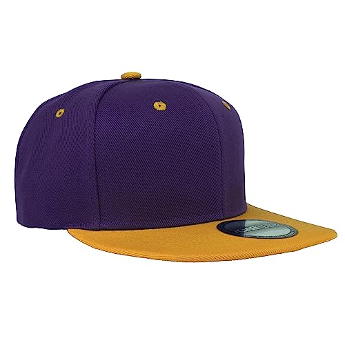 Image of Gelante Plain Blank Flat Brim Adjustable Snapback Baseball Caps Wholesale LOT 12 Pack