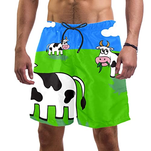 Maillots de bain pour hommes vaches au motif original et rigolo